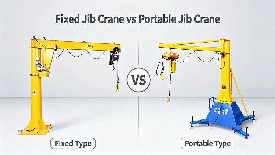 portable jib crane vs fixed floor jib crane portable jib crane vs fixed floor jib crane