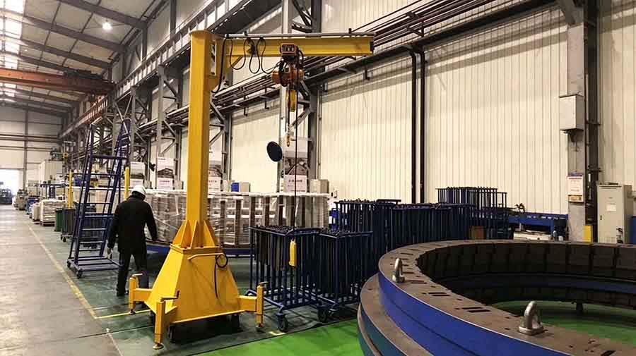 portable jib crane in factory workstation portable jib crane in factory workstation