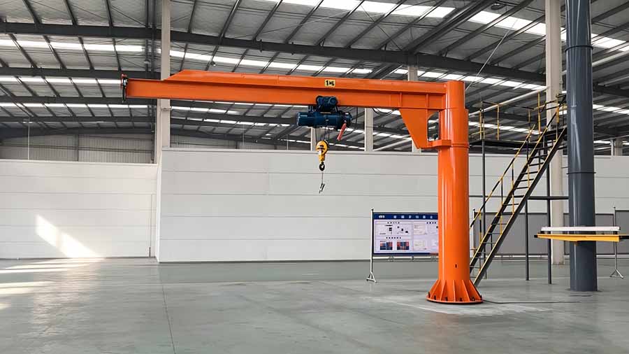floor jib crane in factory workshop floor jib crane in factory workshop